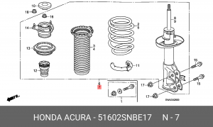Амортизатор подвески 51602SNBE17 HONDA