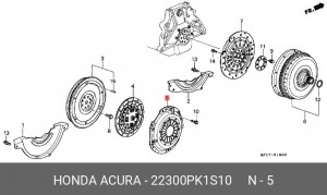 Нажимной диск сцепления 22300PK1S10 HONDA