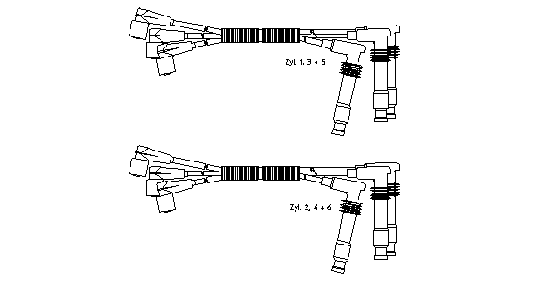 Ккомплект проводов зажигания 300674 BREMI