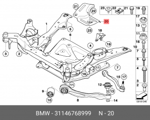 Экран теплозащитный 31 14 6 768 999 BMW