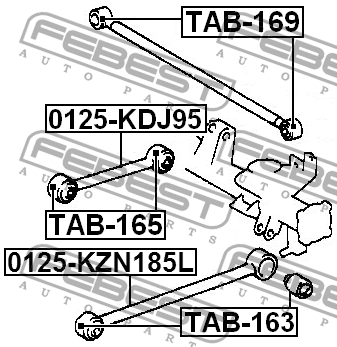 Рычаг подвески 0125-KDJ95 FEBEST