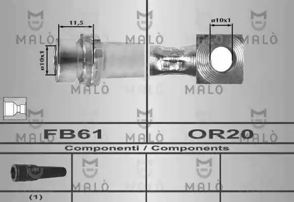 Тормозной шланг 80234 MALO