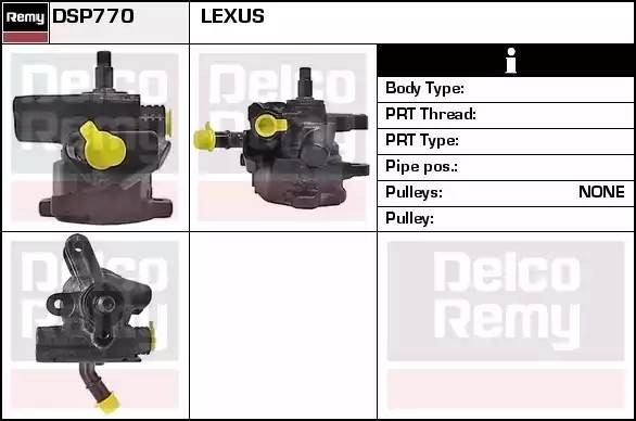 Гидравлический насос, рулевое управление DSP770 DELCO REMY
