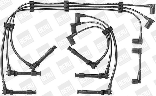 Ккомплект проводов зажигания ZEF295 BERU