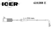 Датчик износа тормозных колодок 610388E ICER