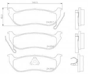 Комплект тормозных колодок, диско P37009 BREMBO