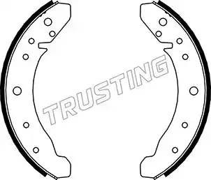 Комплект тормозных колодок 124242 TRUSTING