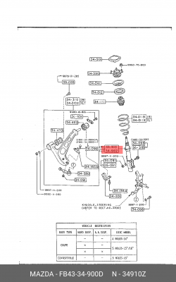 Амортизатор FB43-34-900D MAZDA
