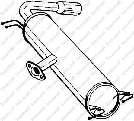 Глушитель выхлопных газов конечный 228-487 BOSAL