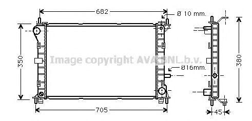 Радиатор охлаждения ДВС FD2265 AVA