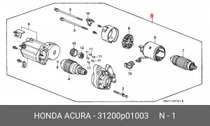 Стартер 31200P01003 HONDA