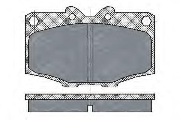 Комплект тормозных колодок, диско SP205 SCT