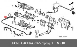 Лямбда-зонд 36532PBYJ01 HONDA