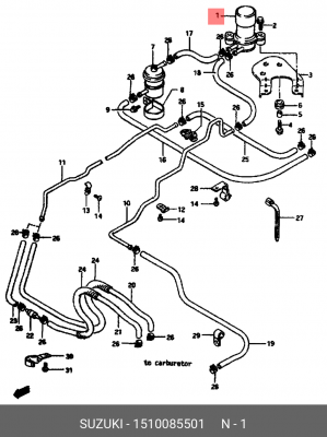 Топливный насос 15100-85501 SUZUKI