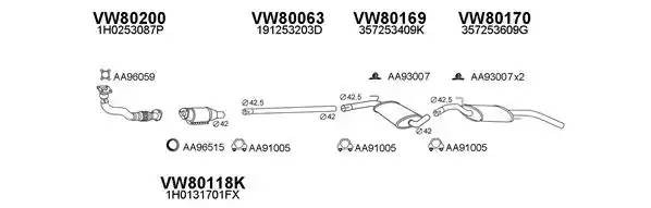 Система выпуска ОГ 800136 VENEPORTE