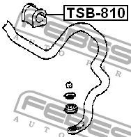 Втулка стабилизатора TSB-810 FEBEST