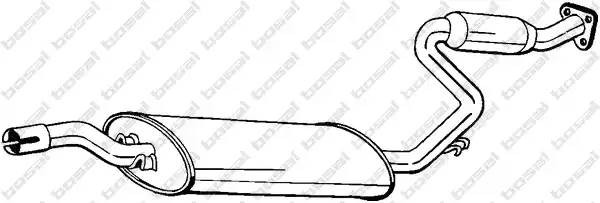 Средний глушитель выхлопных газов 282307 BOSAL