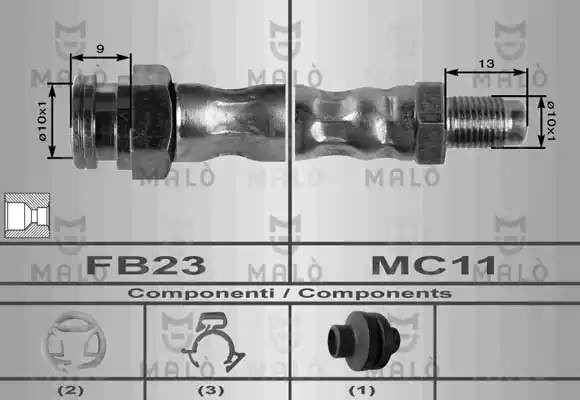 Тормозной шланг 8552 MALO