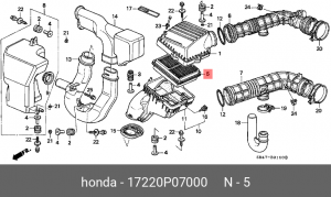 Воздушный фильтр 17220-P07-000 HONDA