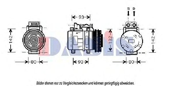 Компрессор, кондиционер 851026N AKS DASIS
