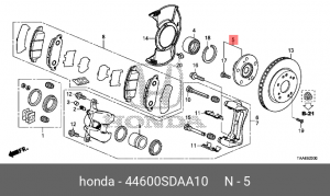 Ступица колеса 44600SDAA10 HONDA