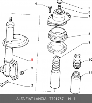 Деталь 7791767 ALFA FIAT LANCIA