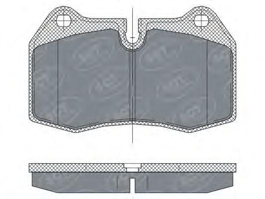 Комплект тормозных колодок, диско SP272 SCT