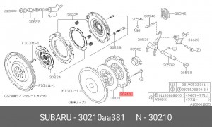 Нажимной диск сцепления 30210AA381 SUBARU