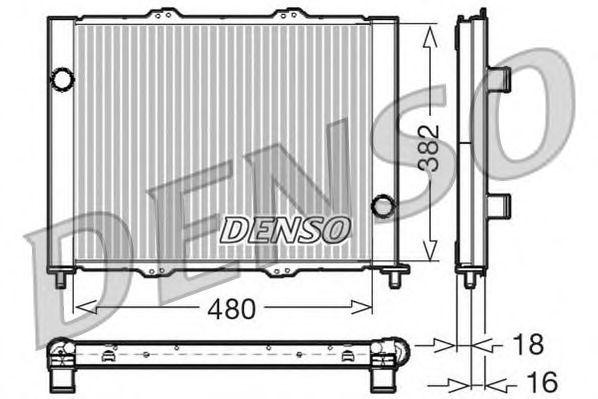 Радиатор, охлаждение двигател DRM23099 DENSO