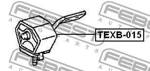 Резинка крепления глушителя TEXB-015 FEBEST