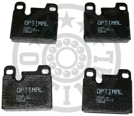 Комплект тормозных колодок, диско 2368 OPTIMAL