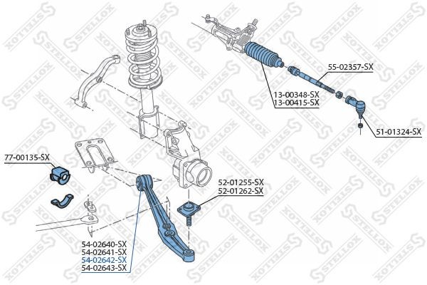 Рычаг подвески 54-02642-SX STELLOX