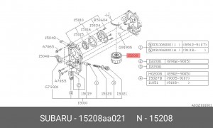 Масляный фильтр 15208AA021 SUBARU