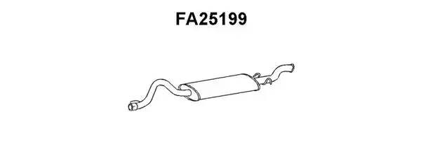 Глушитель выхлопных газов конечный FA25199 VENEPORTE