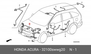 Жгут проводов 32100SWWG20 HONDA