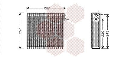 Испаритель, кондиционер 5300V294 VAN WEZEL