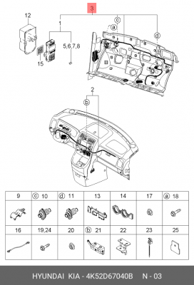 Жгут проводов 4K52D67040B HYUNDAI KIA