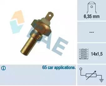Температурный датчик охлаждающей жидкости 31290 FAE