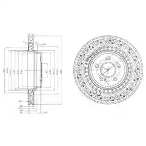 Тормозной диск BG3917 DELPHI