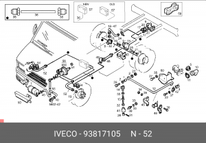 Тормозной шланг 93817105 IVECO
