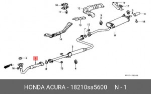 Выпускной трубопровод 18210SA5600 HONDA