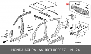 Деталь 66100TL0G00ZZ HONDA