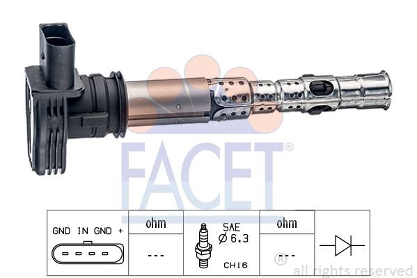 Ремкомплект, распределитель зажигания HT0772 FACET
