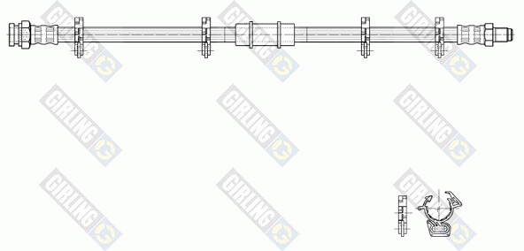 Тормозной шланг 9002316 GIRLING