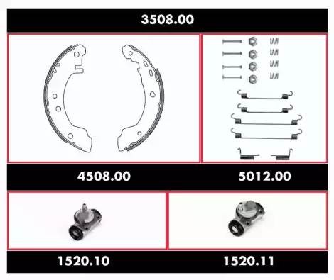 Комплект тормозных колодок 350800 REMSA
