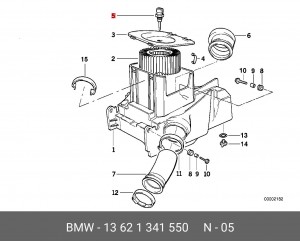 Датчик, температура впускаемого воздуха 13 62 1 341 550 BMW