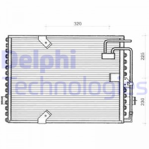 Конденсатор, кондиционер TSP0225239 DELPHI