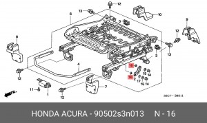 Шайба 90502S3N013 HONDA
