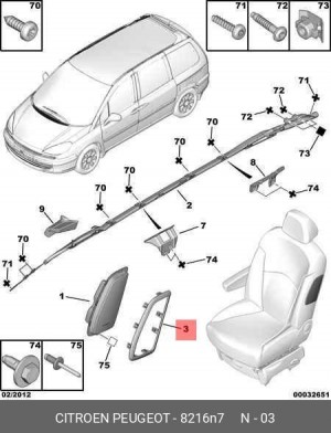 Деталь 8216.N7 CITROEN PEUGEOT