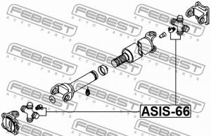 Крестовина карданного вала ASIS-66 FEBEST
